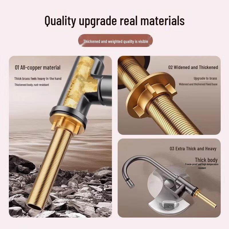 Mosazná jednootvorová baterie na studenou vodu