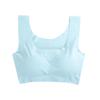 Comfortable Plus Size Wireless Seamless Ice Silk Sports Bra with Beautiful Back Design