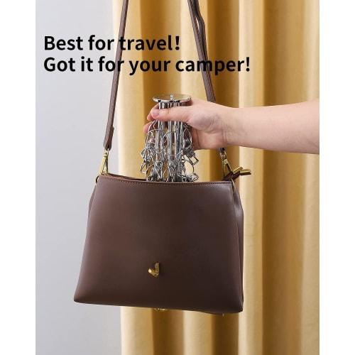 Tazive Folding Clothes Drying Hanger, 24 Clothes Hangers, Stainless Steel Clothes Drying Hanger, Rust-Resistant, Fits Socks, Underwear, Towels, Bras,