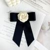 Camellia Bow Brooch: Elegant Lapel Pin for Suit Jackets