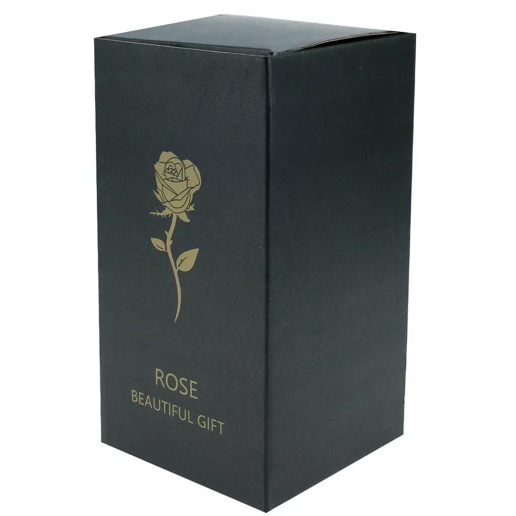 Rose enchantée en verre avec lumières LED, fleur artificielle, cadeau de Noël, la belle et la bête, Saint Valentin