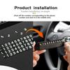 OENU7 Suede Leather Car Temporary Parking Card Phone Number Plate For Skoda Kamiq Karoq Octavia 2 3 Rapid Scala Kami Fabia VII VRS