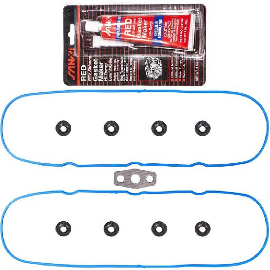 12637683 VS50504R for Chevy LS 5.3 Valve Cover Gasket 4.8 5.3 6.0 6.2L Silverado 1500 2500 3500 Suburban Tahoe Trailblazer GMC Sierra Yukon Envoy