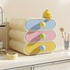 Desktop Storage Box Organizer Drawer Stackable Large Capacity Sundry Container Jewelry Case Cosmetic Makeups Dressing Home Desktop Organization