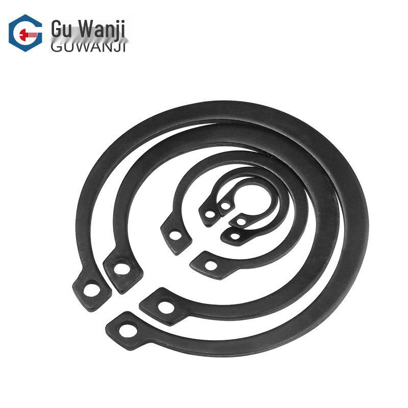 Iron Black Elastic 65MN Manganese Shaft Circlip Retaining Ring GB894