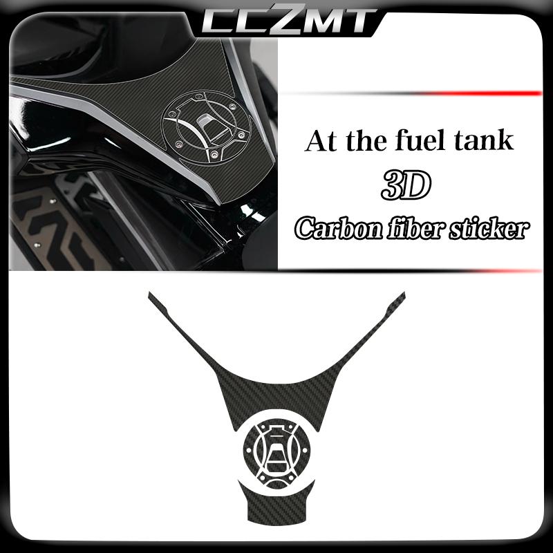 For ZONTES ZT368G 368 G 368-G 368g 2024 3D Carbon fiber fuel tank sticker body film protection sticker modified accessories