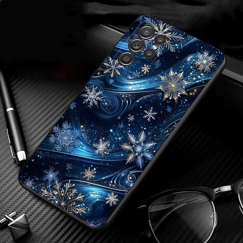 

Phone Case For Samsung Galaxy S26 S25 S24 S23 S22 Ultra S23 S22 S25 Plus S24 FE S26Edge Winter Christmas snowflake S25Ultra