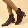 2025 New  Fashion Booties Autumn New Pointed Toe Rear Zipper Anti-Slip Wear-Resistant Alien Follower Boots