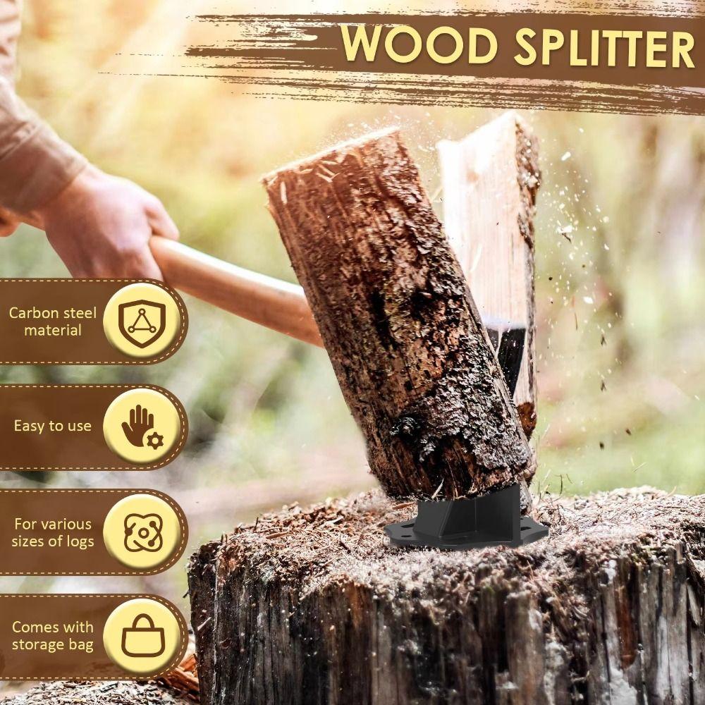 Compact Size Firewood Splitter High Carbon Steel Wood Splitter Safe Log Splitter Camping
