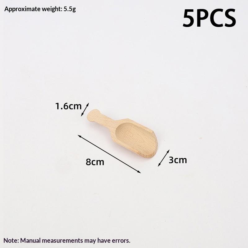 Wooden Mini Tea Coffee Scoops Seasoning Candy Spices Bath Salt Spoons Wooden Spoon