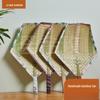 Mosquito Hand-Woven Cattail Fan: Traditional Large Round Fan for Cooling and Chasing Away, Old-Fashioned Colored Summer Lei.
