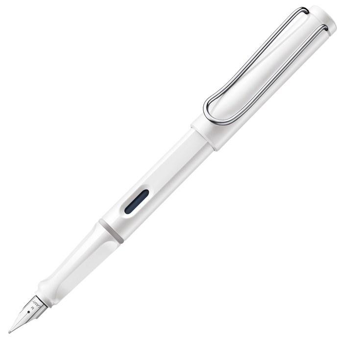 LAMY Safari White Fountain Pen - EF Nib - with LAMY T 10 Blue Ink Cartridge - Fine Point