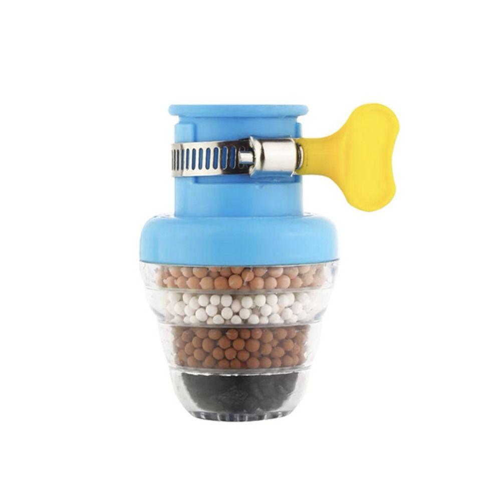 

Clean Removable Water Filter Nozzle 6 Layers Washable Faucet Filter Universal with Filtration Cartridge Water Filter Household синий