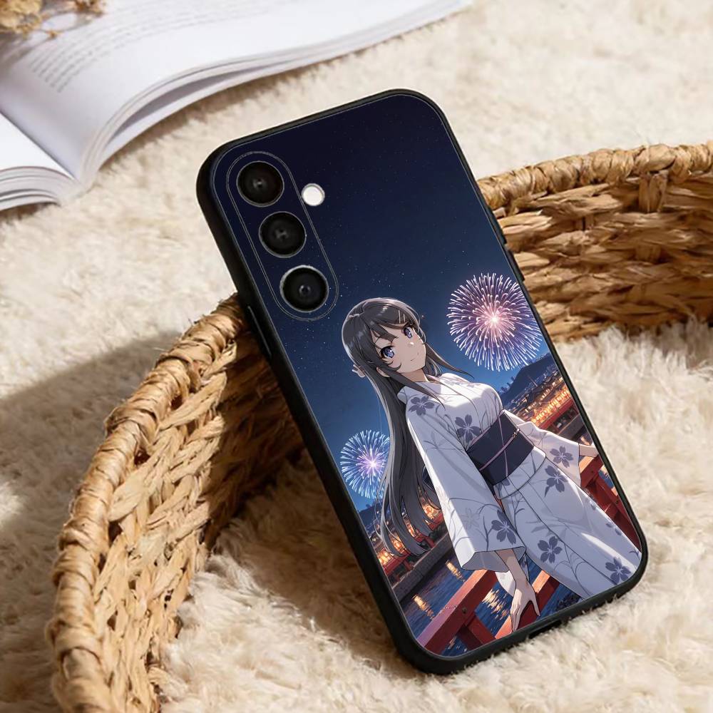 Senior S-Sakurajima Mai Phone Case For Samsung Galaxy A13,21s,22,31,32,52,53,71,72,73,Soft Black Cover
