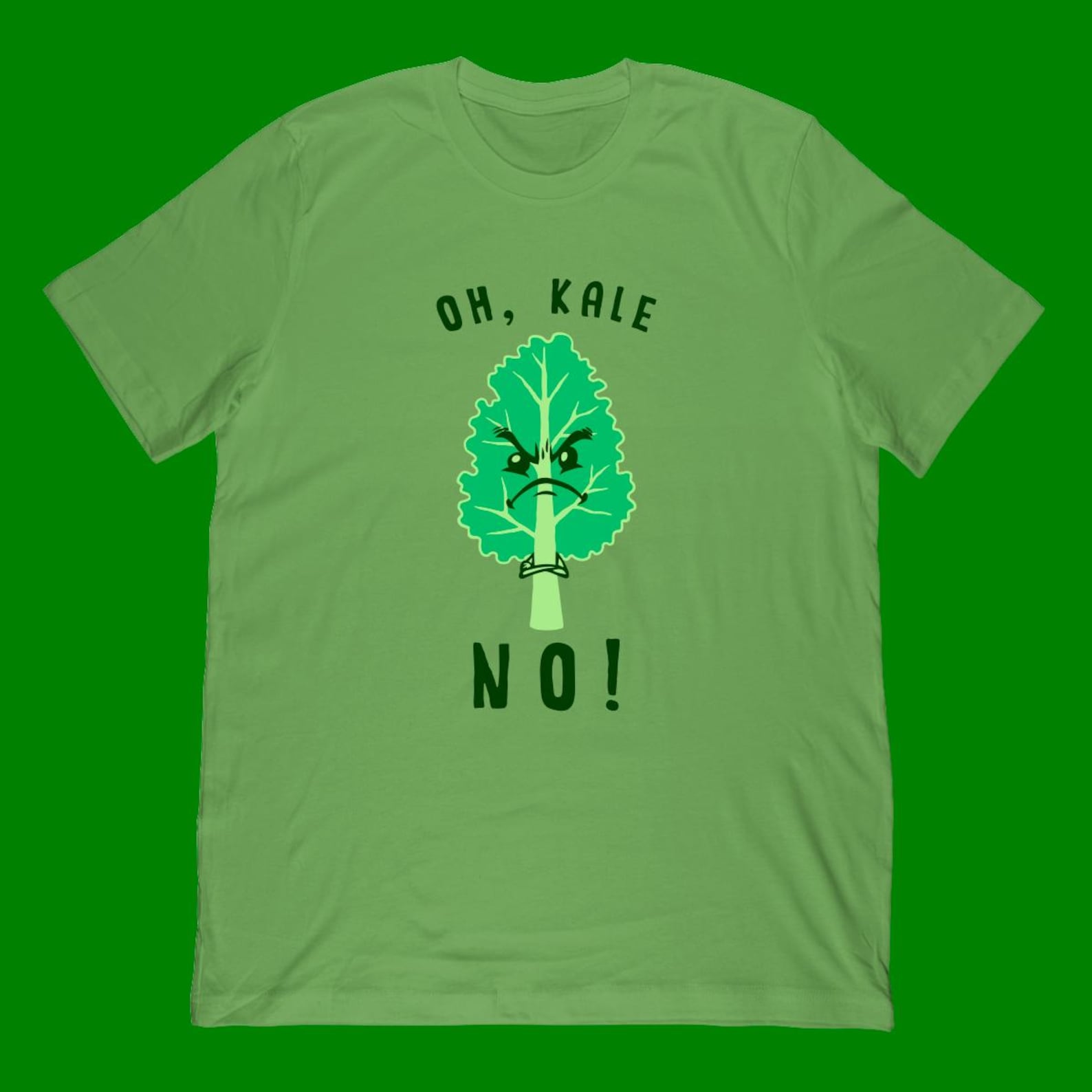 Funny Kale T-Shirt | Health Food Vegan Vegetarian Apparel S
