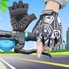 Halbfinger-Handschuhe mit Handflächenschutz für Rollschuhlaufen, Radfahren, Skateboarden und Schlittschuhlaufen.