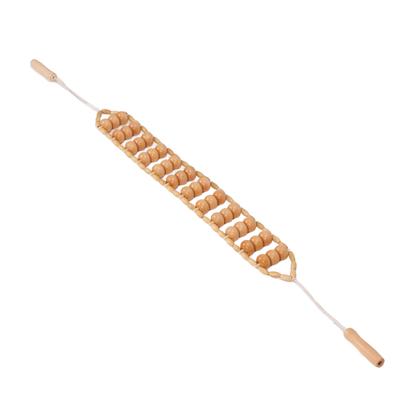 Wood Therapy Massage Rope Handheld Dredging Meridians Fatigue Relief Detox Back Massage Tool