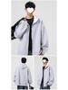 Men's Retro Colorblock Loose Fit Autumn Hoodie Cardigan