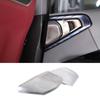 For BMW X3 G45 2025 2026 Rear Door Speaker Cover Car Door Speaker Decorative Mesh Cover Stainless Steel Silver 2pcs