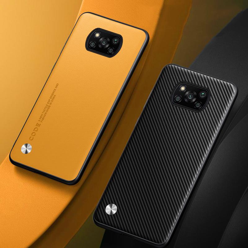 Luxury PU Leather Case For Xiaomi Poco X3 NFC PocoX3 Pro Back Cover Silicone Shockproof Protection Phone Case For Poco X3 Pro