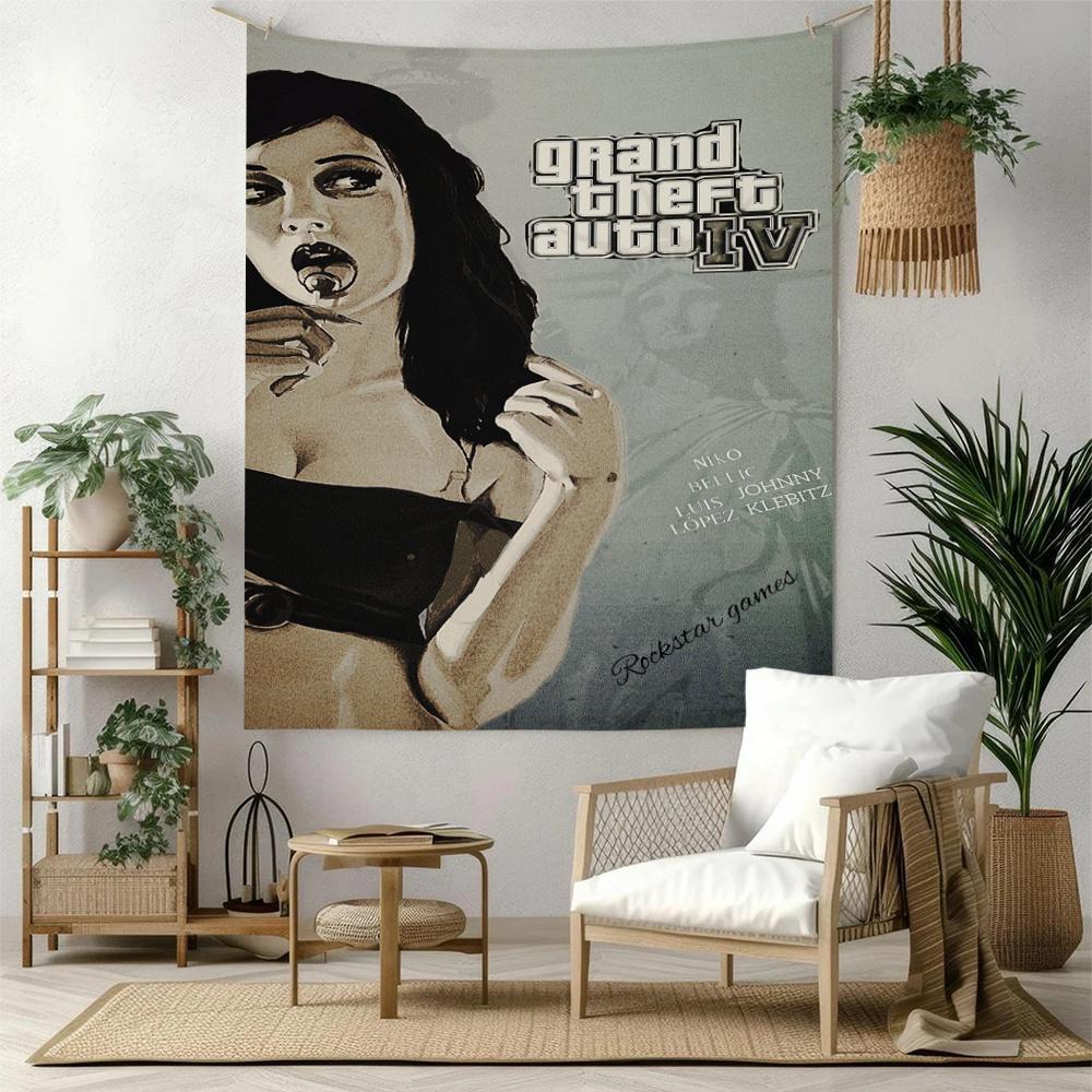 Gta Wall Tapestry Handmade Look Suitable For Dorm Wall Studio Wall Reading Corner Multipurpose Boho Decor Gift For Friends Family