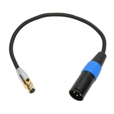 XLR-Stecker auf Mini-XLR-Buchse, Kabel, professioneller 3-poliger XLR-Kabeladapter für Kamera-Mixer-Mikrofon