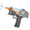 Electric Water Gun,Squirt Gun Toy,Automatic Water Gun Long Range Blaster Up To 32 FT,Outdoor Pool Party Shooting Game Toy