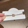 Koreanisches Zirkon-Quadrat-Auszieharmband: Elegantes, Schlichtes und Luxuriöses Modearmband