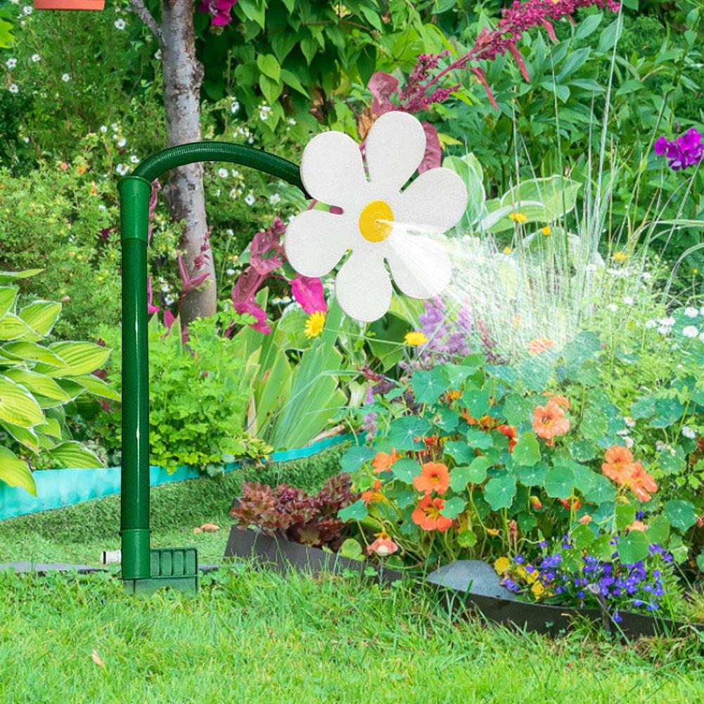 Bewässerungssprenger Blumenform Tanzende Gänseblümchen Sprenger 720 Rotierendes Wassersprühspielzeug für Hof Rasen Bewässerung Bewässerungswerkzeuge