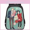 Spacious Spy Family Backpack For Kids Lightweight Oxford Fabric School Bag