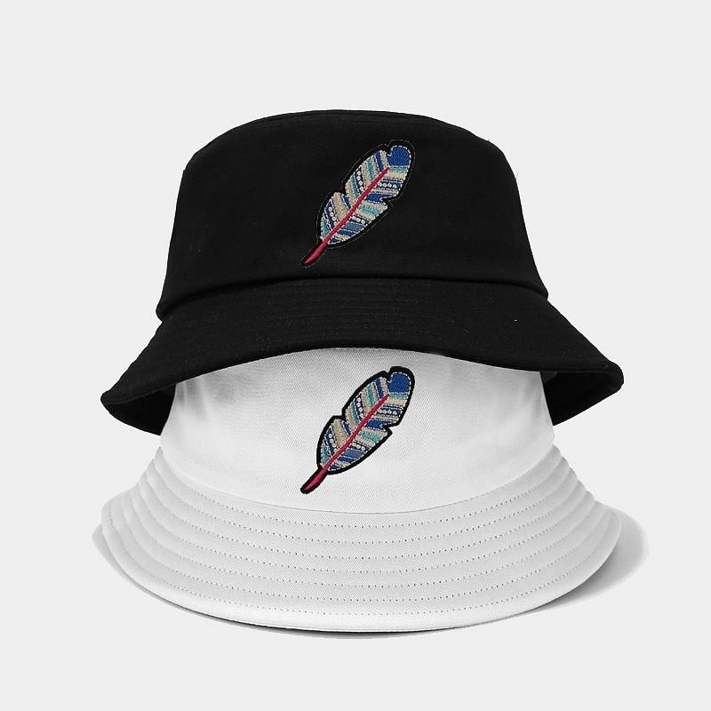 Vintage Ethnic Style Cotton Wide Brim Fisherman Hat For Sun Protection Outdoor Wear