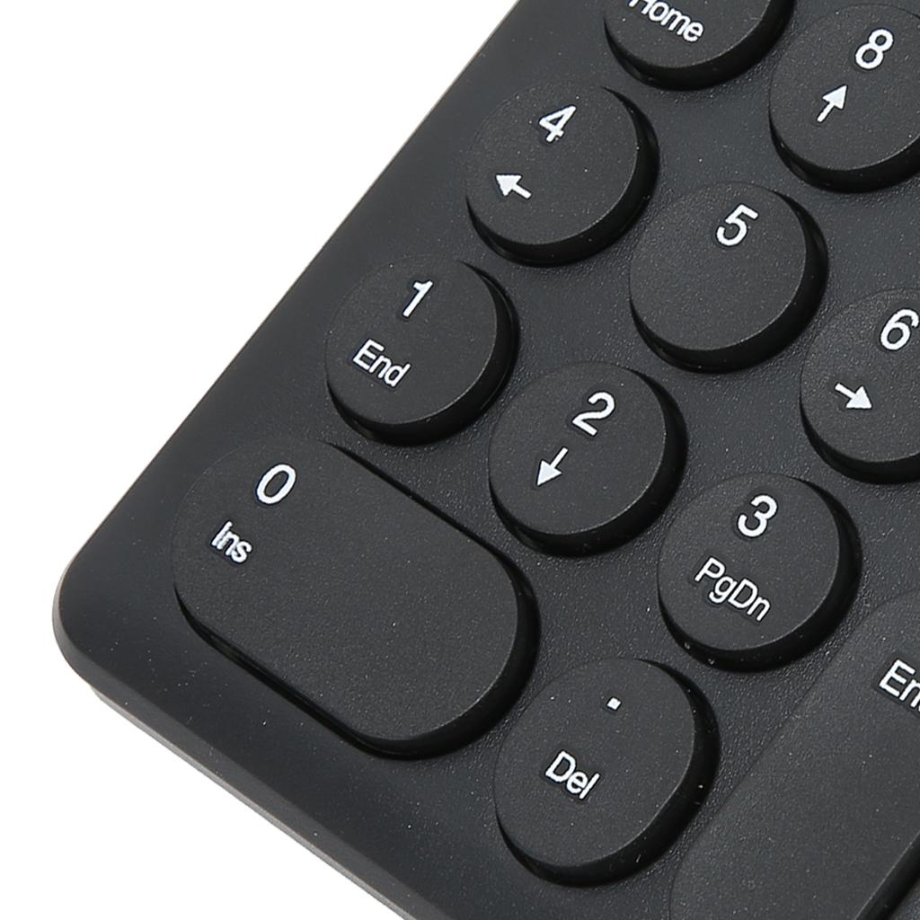 Numeric Keyboard 18 Keys Ergonomic Tilt Design 2.4GHz Wireless Stable Signal Numeric Keypad