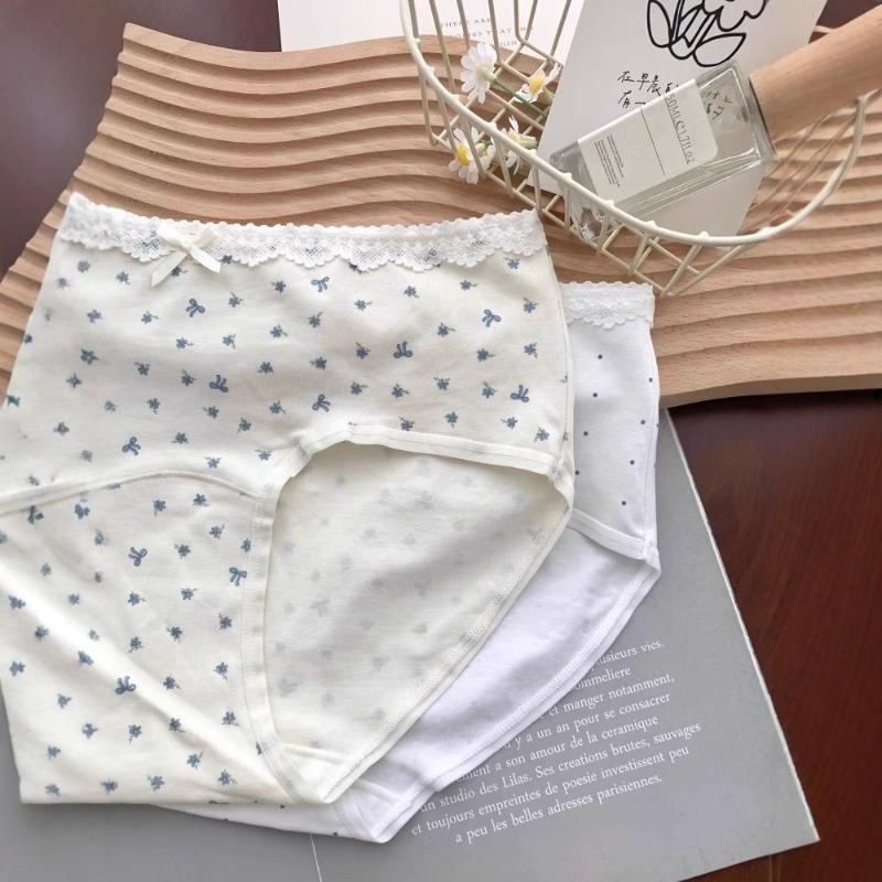 Ladies Spring and Autumn New Style No Scratch No Hip Antibacterial Crotch Bag Hip Triangle Briefs