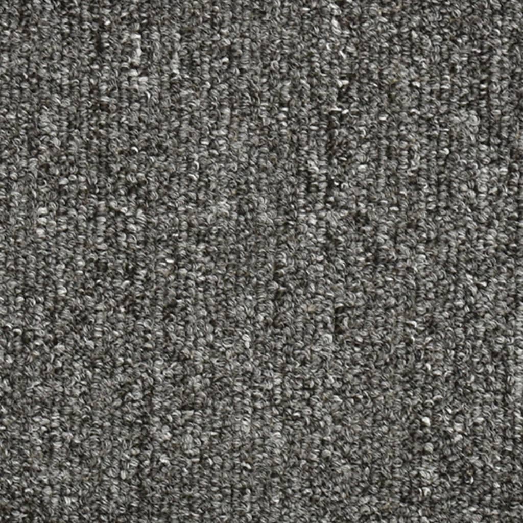 Step Mats 15 pcs 56 x 17 x 3 cm Dark Grey Semi Round