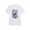 Puma Graphics Nft Tee Printed Crew Neck Pullover Comfortable Casual Sports Short Sleeve T-Shirt Men Tops White 62945002
