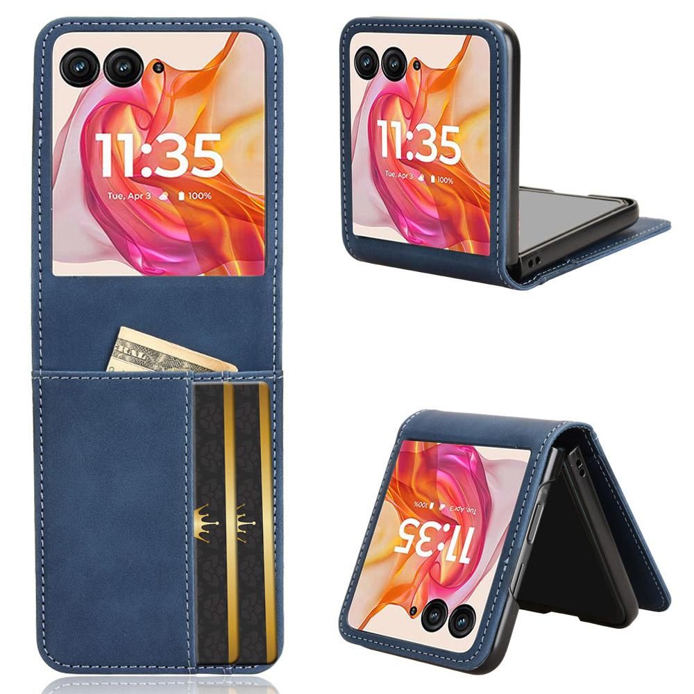 For Motorola Razr 50 Ultra 5G/Razr+ 2024 5G Case Card Slot Leather+PC Phone Cover Separable Design