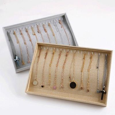 Large Capacity Velvet Jewelry Tray Bracelets Rings Earrings Plate  Jewelry Storage