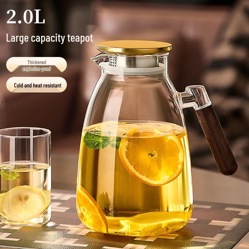Xidomi Heat-Resistant Glass Teapot with Tea Infuser