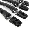 For Mitsubishi Lancer EVO 2002 2003 2004 2005 2006 2007 Car Carbon Fiber Style Exterior Door Handle Moulding Cover Trim Decor