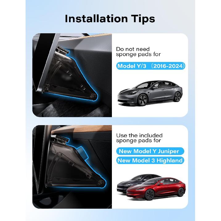 Under Screen Storage Box Fit Model Y Juniper Model 3 Highland, Hiddenable Privacy Storage For Model Y 3 Accessories, Center Console Organizer For