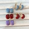 Red Drip Oil No-Pierce Ear Cuff: Sweet, Colorful C-Shaped Earrings for Women