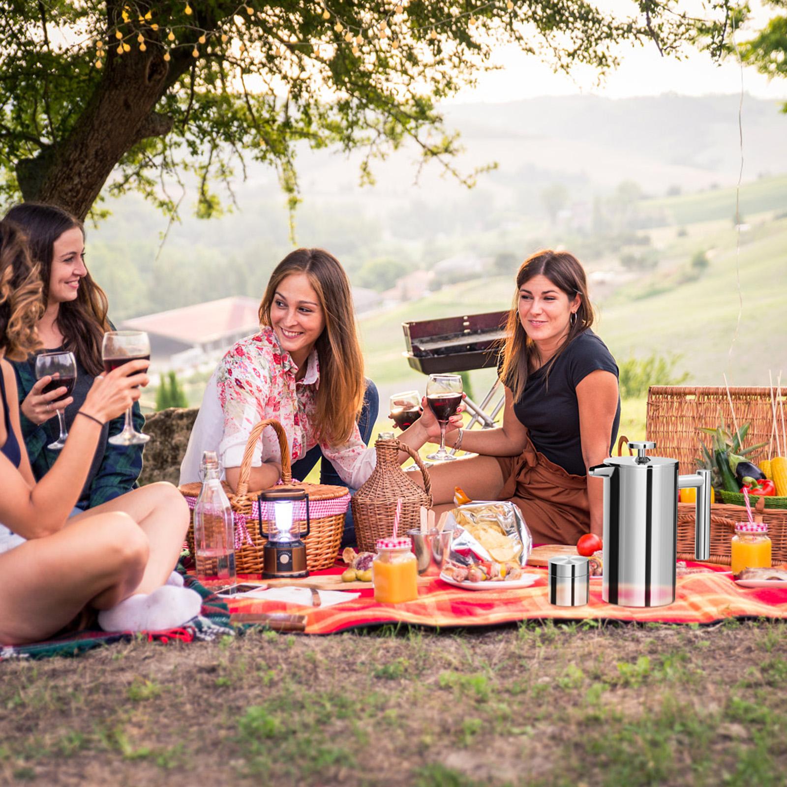 Кофеварка French Press для домашнего офиса 1000ml — фото 4