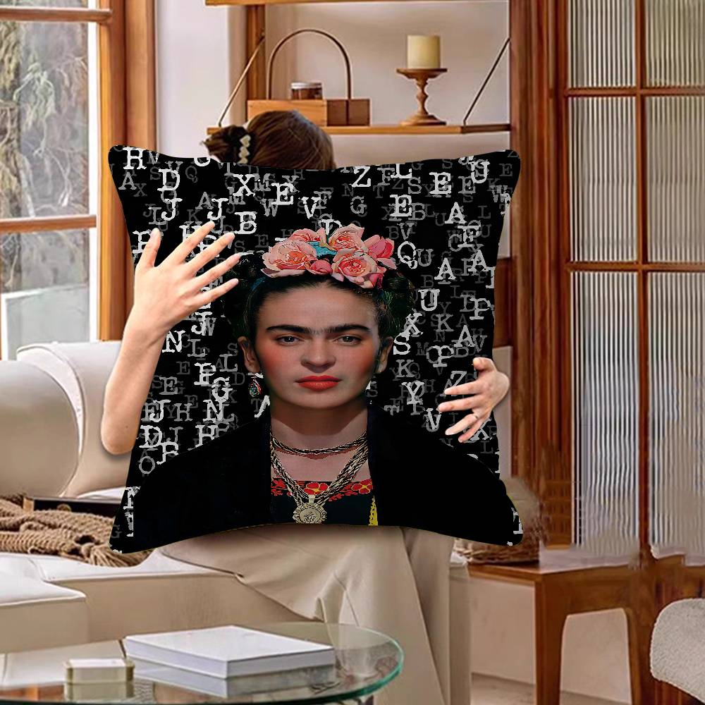 Art Frida Cushion Cover Inches Farmhouse Decor Home Throw Pillow Covers for Couch Decorations
