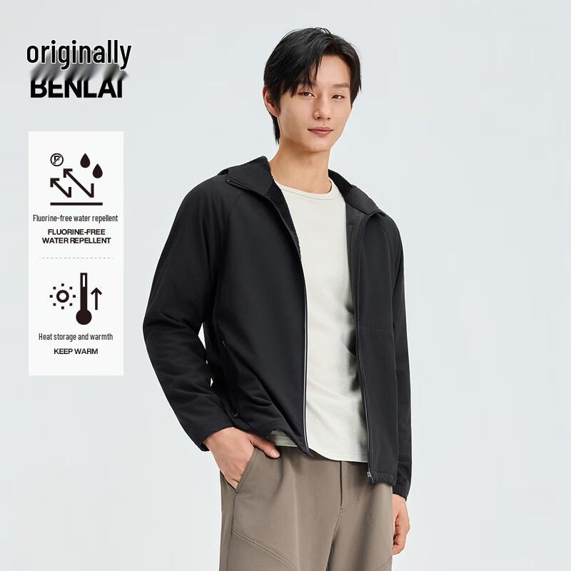 

Мужская флисовая куртка с капюшоном для улицы BENLAI BRL150011 с водоотталкивающим покрытием L