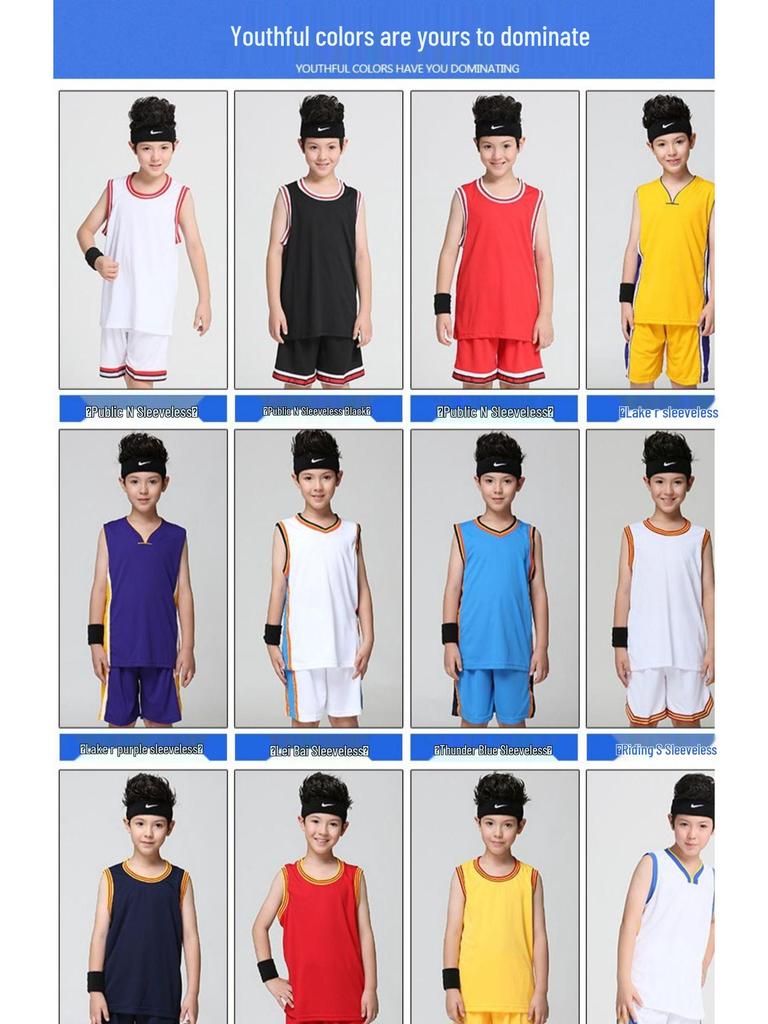 Kids' Basketball Uniform Set - Red Performance Costume for Kindergarten & Elementary School Graduations