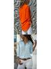 Women's Deep V Button-Up Chiffon Shirt - Long Sleeve, Autumn/Winter Collection