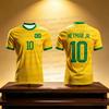 Neymar & VINI JR 3D Printed Football Jersey For Men Women Summer Fashion Sports Quick-dry Breathable Shorts Sleeve Soccer Tees
