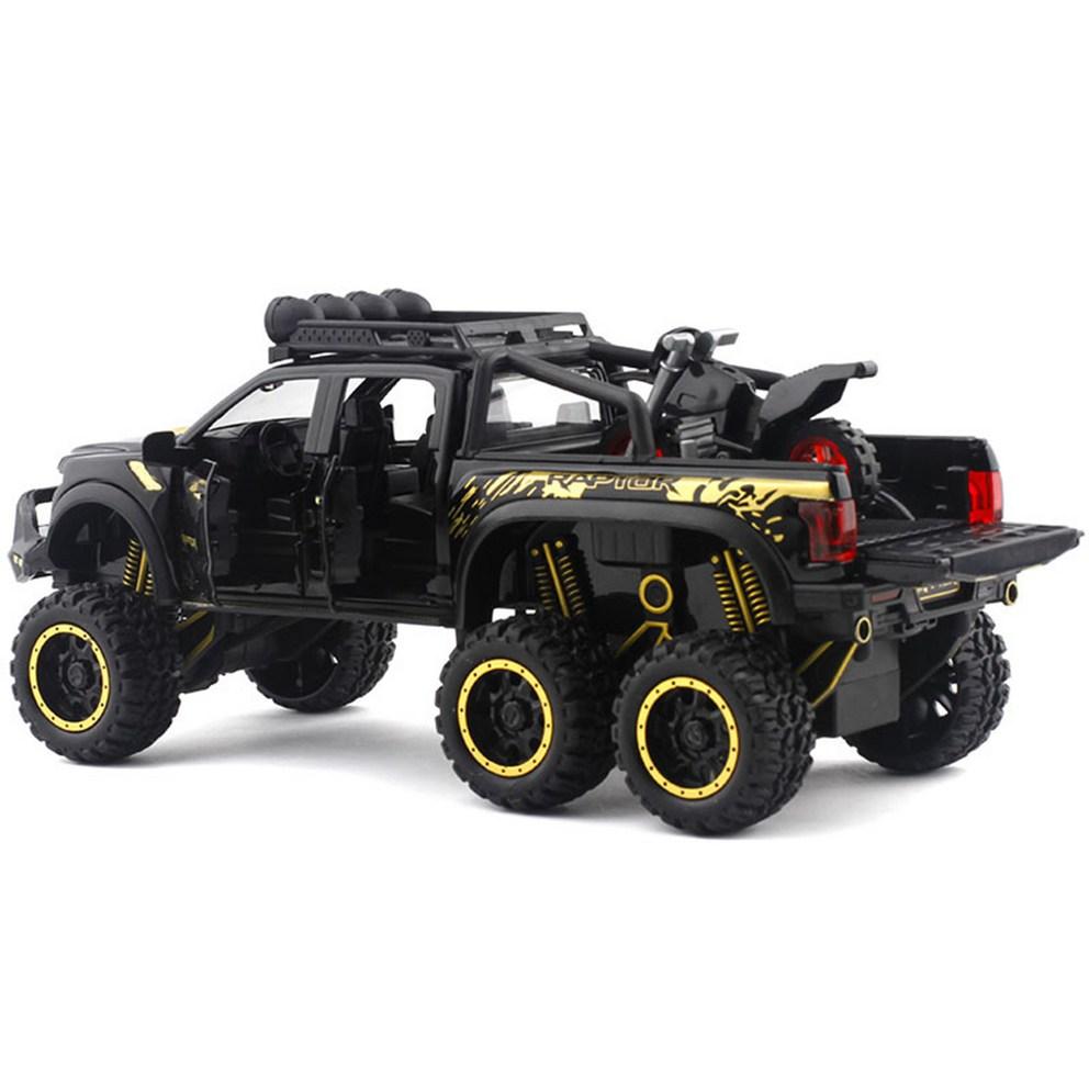 MyCar Premium 1:24 Die-cast Alloy Ford Raptor F-150 Model Car - Collectible Figurine & Decor, Blue