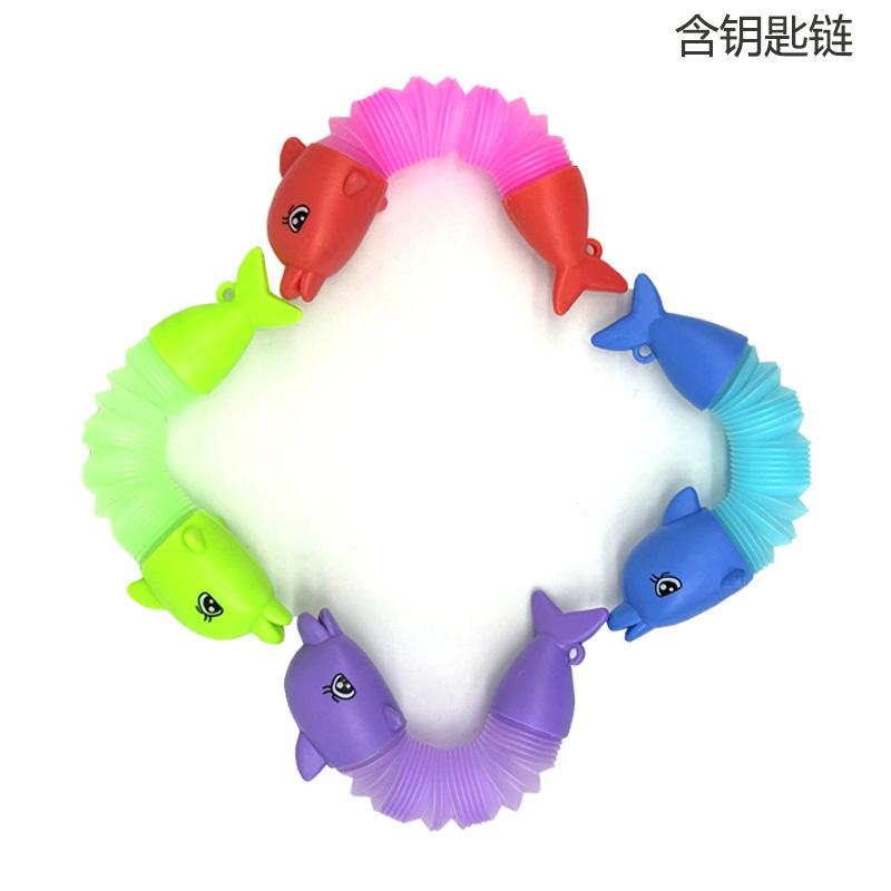 Funny Cute Stretch Tube Popular Puzzle Squeeze Animal Stretch Tube Decompression Stress Relief Toy