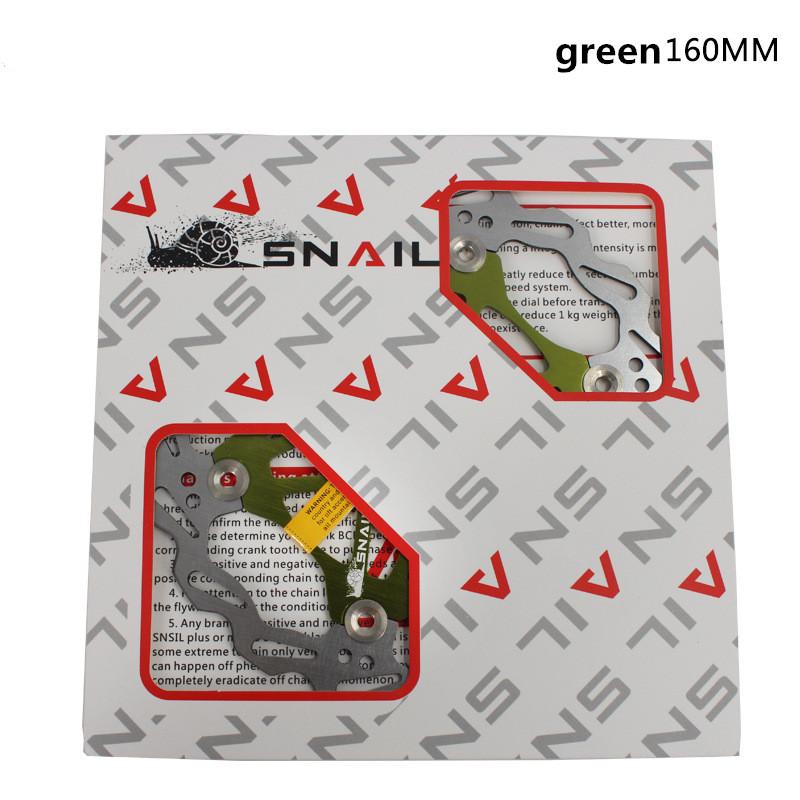 Snail Brake Disc Ultra Light MTB Mountain Bike Float Floating Pads 160mm 180mm 203 mm 6 Bolt Rotors Parts Bicycling Accessories